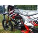 125ccm Dirtbike Cross Bike Pocketbike KXD 609 4 Takt 4 Gang Manuel 17/14" Rot
