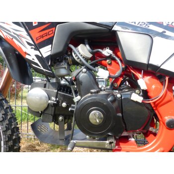 125ccm Dirtbike Cross Bike Pocketbike KXD 609 4 Takt 4 Gang E-Starter 17/14" Rot
