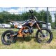 125ccm Dirtbike Cross Bike Pocketbike KXD 609 4 Takt 4 Gang Manuel 17/14" Orange