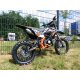 125ccm Dirtbike Cross Bike Pocketbike KXD 609 4 Takt 4 Gang Manuel 17/14" Orange