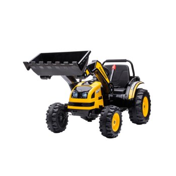 Kinder Elektroauto Radlader Traktor Kinderauto Kinderfahrzeug Elektro 2x35W Gelb