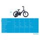 12 Zoll Kinderfahrrad BMX Fahrrad für Jungen und Mädchen Stützrädern Galaxy Blau