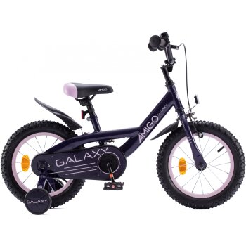 12 Zoll Kinderfahrrad BMX Fahrrad für Jungen und Mädchen Stützrädern Galaxy Pink