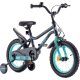 16 Zoll Kinderfahrrad BMX Fahrrad für Jungen und Mädchen Stützrädern Jumper Blau