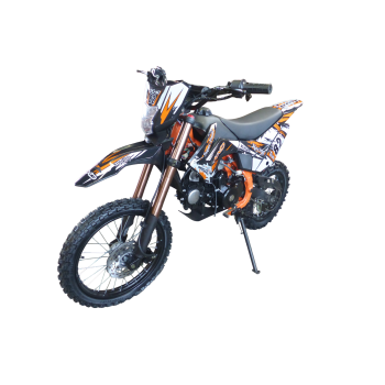 125cc Dirtbike Cross Pitbike Cross Bike KXD 609 E+K 17/14 Zoll Lichtmaske Orange