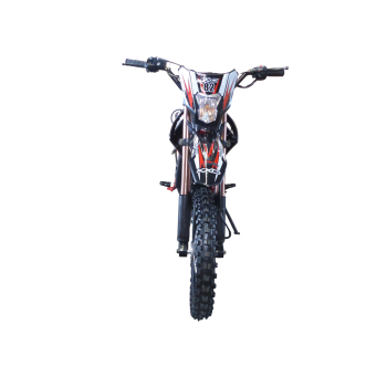 125cc Dirtbike Cross Pitbike Crossbike KXD 609 17/14 Zoll Lichtmaske Rot
