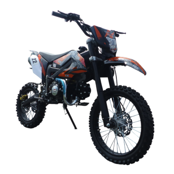 140cc Dirtbike Cross Bike Pitbike KXD 612 E-Start 17/14 Zoll Lichtmaske Orange