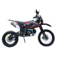 140cc Dirtbike Cross Bike Pitbike KXD 612 E-Start 17/14 Zoll Lichtmaske Rot