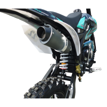 140cc Dirtbike Cross Bike Pitbike KXD 612 E-Start 17/14 Zoll Lichtmaske Türkis