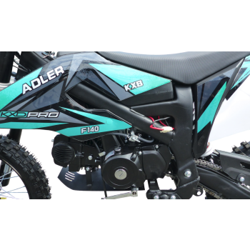 140cc Dirtbike Cross Bike Pitbike KXD 612 E-Start 17/14 Zoll Lichtmaske Türkis