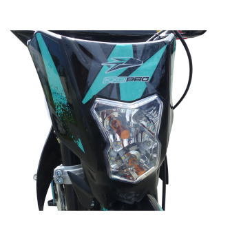 140cc Dirtbike Cross Bike Pitbike KXD 612 E-Start 17/14 Zoll Lichtmaske Türkis