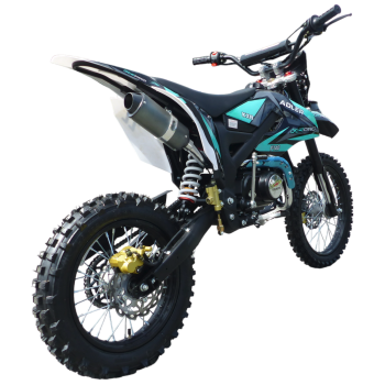 140cc Dirtbike Cross Bike Pitbike KXD 612 E-Start 17/14 Zoll Lichtmaske Türkis