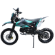140cc Dirtbike Cross Bike Pitbike KXD 612 E-Start 17/14 Zoll Lichtmaske Türkis