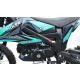 140cc Dirtbike Cross Bike Pitbike KXD 612 E-Start 17/14 Zoll Lichtmaske Türkis