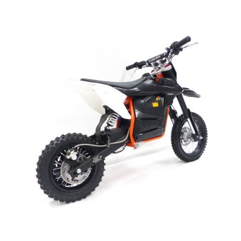 1000 Watt Elektro Dirtbike Cross KXD 707E 48V Pitbike 14/12“ Dirtbike Orange
