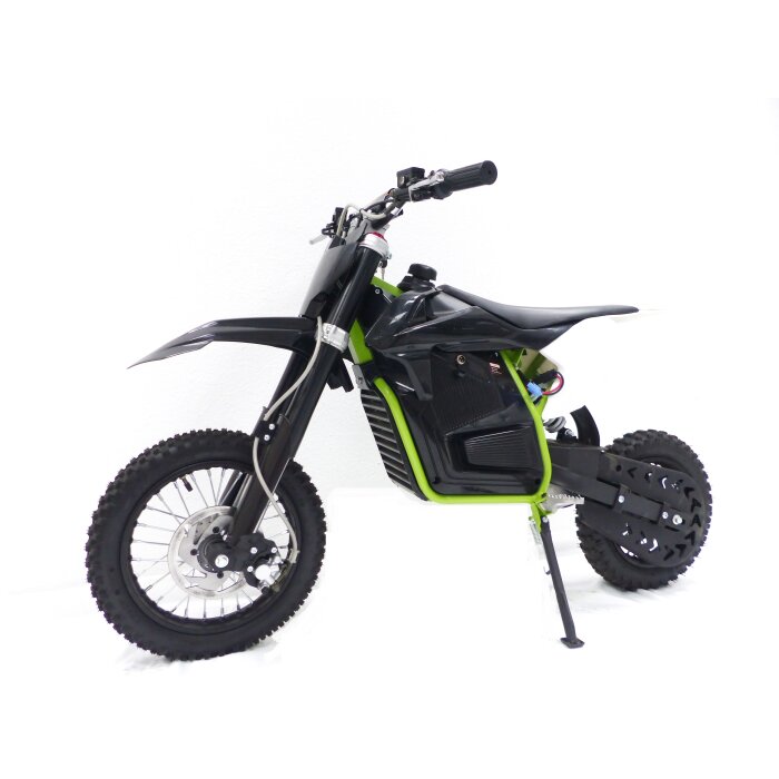 1000 Watt Elektro Dirtbike Cross KXD 707E 48V Pitbike 14/12“ Dirtbike Grün