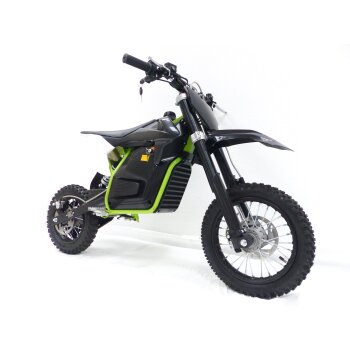 1000 Watt Elektro Dirtbike Cross KXD 707E 48V Pitbike 14/12“ Dirtbike Grün