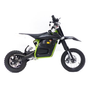 1000 Watt Elektro Dirtbike Cross KXD 707E 48V Pitbike 14/12“ Dirtbike Grün