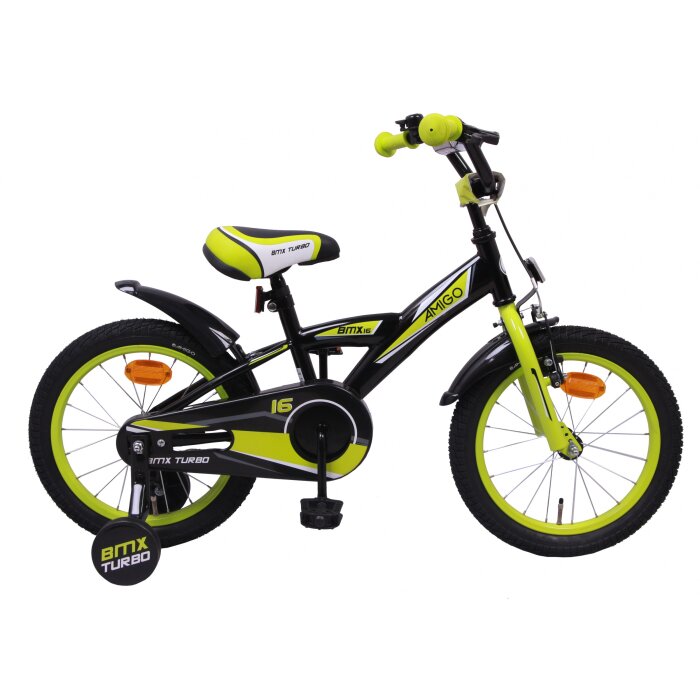 16 Zoll 16" Kinderfahrrad Kinder Jungen Fahrrad Rad Jungenfahrrad BMX Schwarz