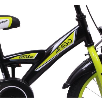 16 Zoll 16" Kinderfahrrad Kinder Jungen Fahrrad Rad Jungenfahrrad BMX Schwarz