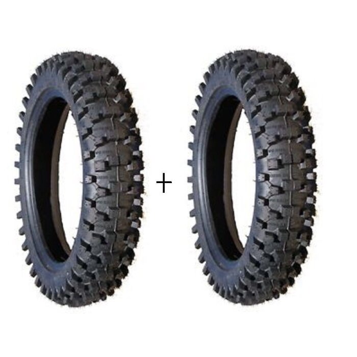 2x Reifen 10 Zoll + Schlauch Cross Dirt Bike KXD 49cc Enduro Crossbike Dirtbike