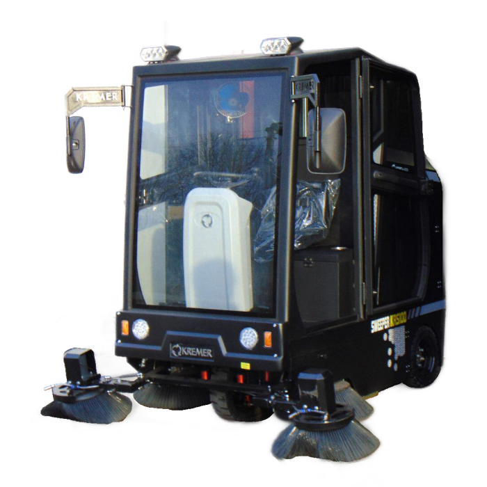 Kehrmaschine mit Kabine Aufsitzkehrmaschine KRS100 Elektro