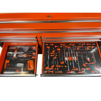 DaewooWerkstattwagen Rollwagen Werkzeugwagen Werkzeugkiste 11 Fächer Toolbox