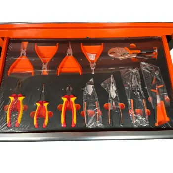 DaewooWerkstattwagen Rollwagen Werkzeugwagen Werkzeugkiste 11 Fächer Toolbox