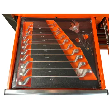 DaewooWerkstattwagen Rollwagen Werkzeugwagen Werkzeugkiste 11 Fächer Toolbox
