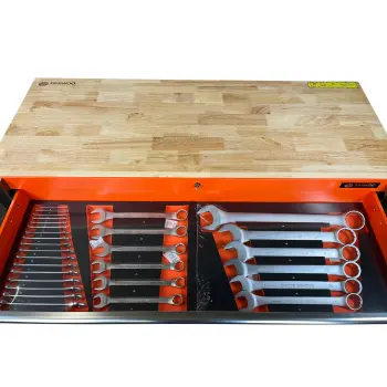 DaewooWerkstattwagen Rollwagen Werkzeugwagen Werkzeugkiste 11 Fächer Toolbox