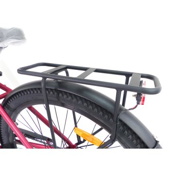 29 Zoll E-Bike Fahrrad Damenfahrrad Citybike Elektrofahrrad 36V 250W 70km Rot