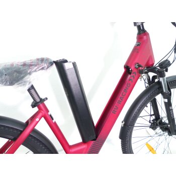 29 Zoll E-Bike Fahrrad Damenfahrrad Citybike Elektrofahrrad 36V 250W 70km Rot
