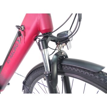 29 Zoll E-Bike Fahrrad Damenfahrrad Citybike Elektrofahrrad 36V 250W 70km Rot