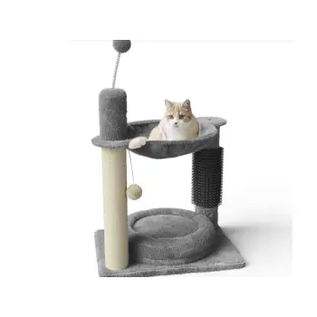 Kratzbaum mit Kuschel-Liegeflächen, Hängematte...