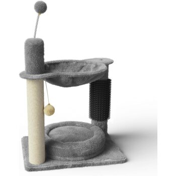 Kratzbaum mit Kuschel-Liegeflächen, Hängematte...