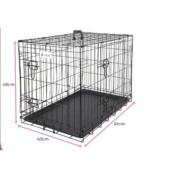 Hundebox Transportbox Transportkäfig mit 2...