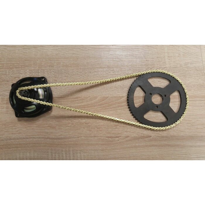 Pocketbike 7er Ritzel Kupplungsglocke 72 Zähne 25H Kette Set Kettenrad Gold